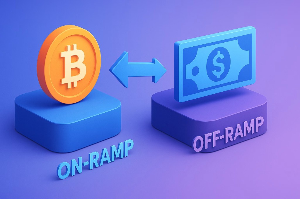 Onramp/Offramp：出入金与法币通道（示意图）